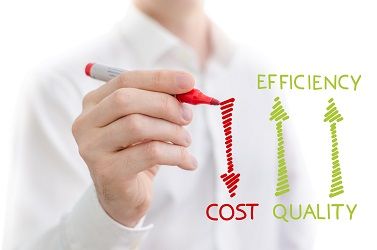 réduction des coûts, qualité, efficacité