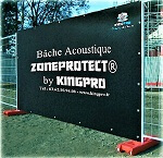 Bâche acoustique ZONEPROTECT - réduction acoustique