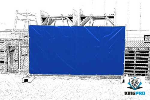 Bâche armée transparente 100g/m² KINGPRO - Protection façades murs