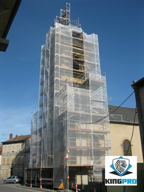 Filet Ravalement Filet d'échafaudage - sécurité de chantier BTP - KINGPRO