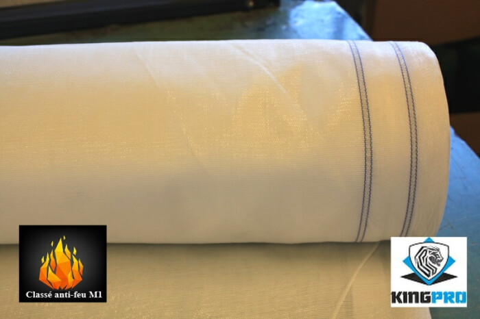 Filet de ravalement 125gm² blanc version classé anti-feu M1 - KINGPRO 2.70m x 50m 3.20m x 50m