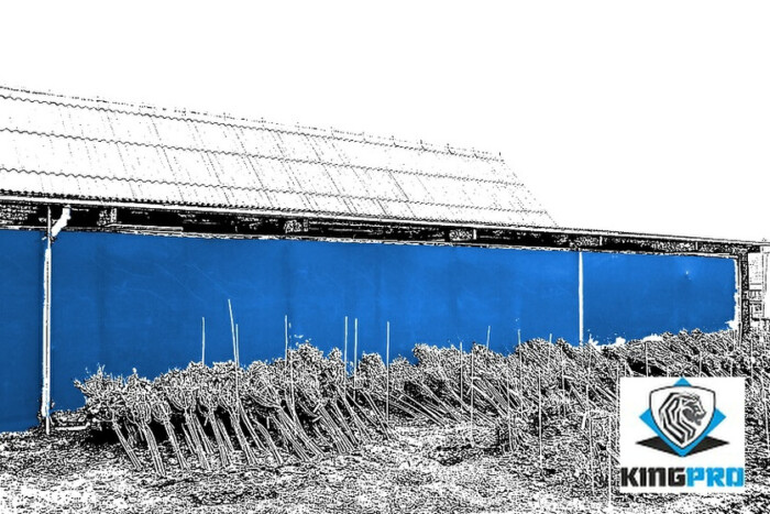 Filets brise-vue - filets d'occultation d'ombrage pour clôture de chantier - KINGPRO
