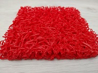 Tapis spaghetti rouge - tapis rouge de circulation chantier - tapis spaghetti de protection vos protections