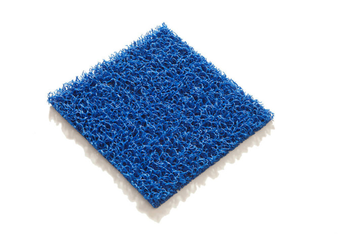Tapis PVC spaghetti KINGPRO couleur bleu