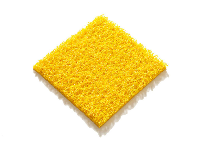 Tapis PVC spaghetti KINGPRO couleur jaune