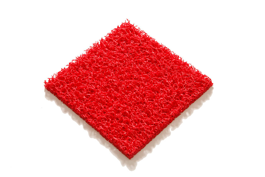 Tapis spaghetti de chantier - Tapis spaghetti BTP - couleur rouge