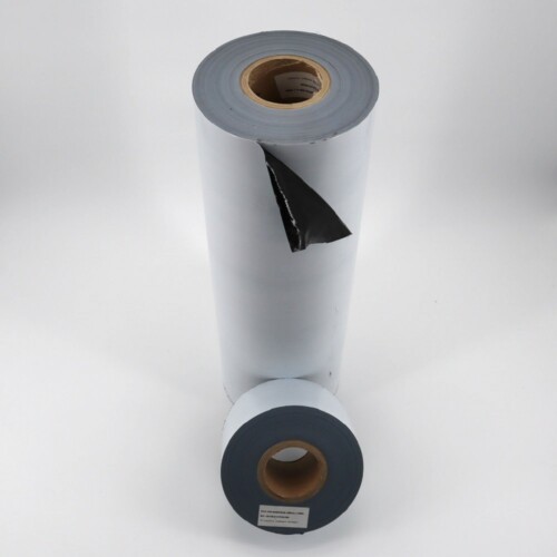 Film adhésif KINGPRO HTR 100µm Noir et blanc traité 6 mois UV - protection menuiserie inox métal bois