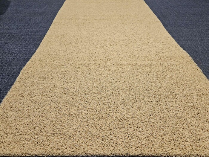 Tapis spaghetti PVC 12mm beige KINGPRO - circulation de chantier